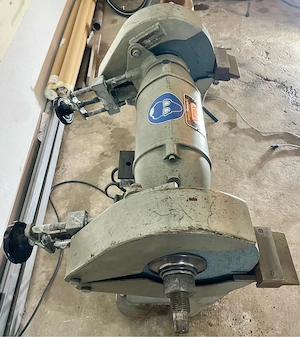 VITAX Doppelschleifbock Typ V   mit zwei neuen Schleifsteinen Bild 2