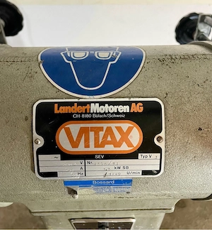 VITAX Doppelschleifbock Typ V   mit zwei neuen Schleifsteinen Bild 4