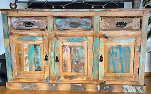 Patchwork sideboard Massiv Holz