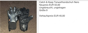 TW-Handschuhe Catch & Keep Nero