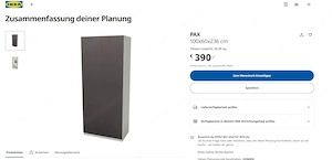 4x Grauer IKEA PAX Kleiderschrank   Top ausgestattet   Neupreis über 2.000     200   pro Schrank Bild 2