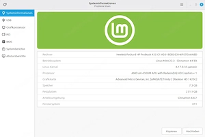 Notebook HP ProBook, 15,6 Zoll, mit LINUX Mint 22.3 (Windows sehr ähnlich) neueste Version, Bild 4
