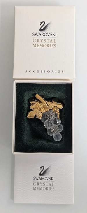 Vintage Swarovski Trauben-Brosche    Bild 3