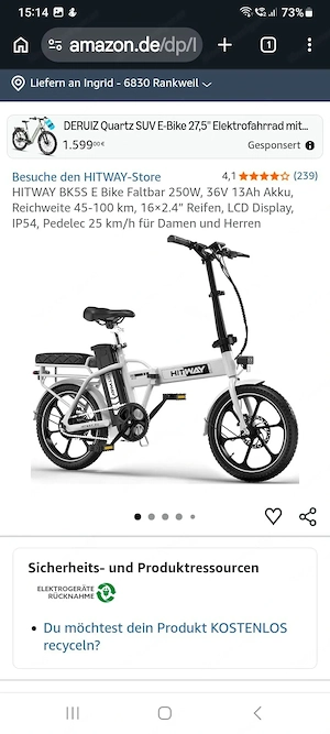 Verkaufe e Klapprad Bild 3