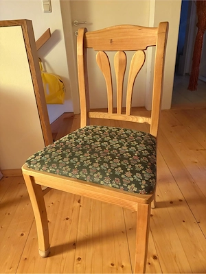 Holzsstuhl Sessel Vollholz
