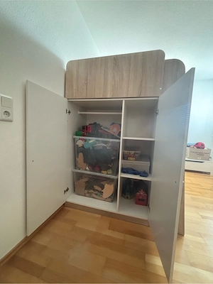 Hochbett mit Kleiderschrank und Schreibtisch Bild 3