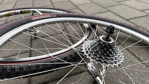Simplon Mythos Fahrrad mit zwei Satz Reifen und Kombipedalen Bild 7