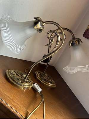 Tischlampen im Jugenstil aus den 60er Jahren Bild 5