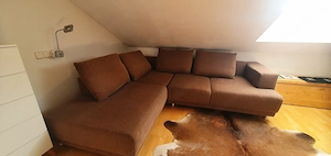 Wohnzimmer Couch braun