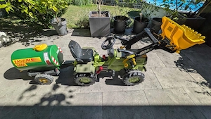 Rolly Toys MB Trettraktor 1500 mit Wasserfass (und Seilwindenhänger gratis dazu) Bild 3