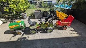 Rolly Toys MB Trettraktor 1500 mit Wasserfass (und Seilwindenhänger gratis dazu) Bild 5