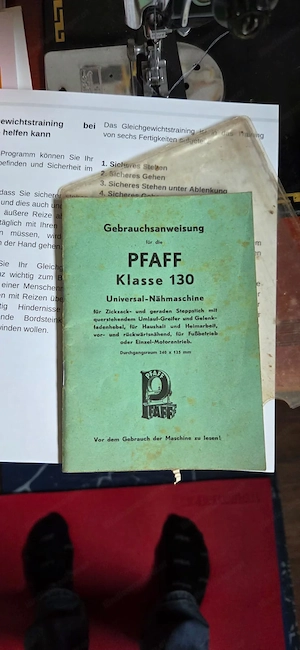 Nähmaschine Antik Pfaff Bild 3
