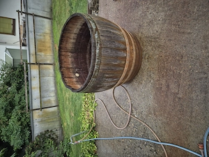 Holzfass für Garten