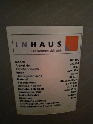 Boiler 400 Liter Bild 2