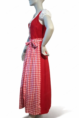 Dirndl Gr. 34 aus Qualitätsleinen | Unikat vom Schneider | lang | inkl. Schürze | Topzustand Bild 3