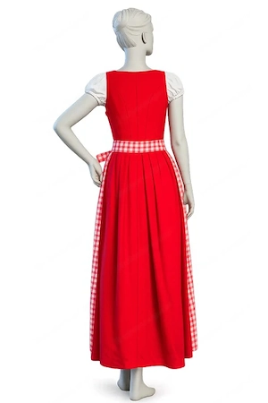 Dirndl Gr. 34 aus Qualitätsleinen | Unikat vom Schneider | lang | inkl. Schürze | Topzustand Bild 2