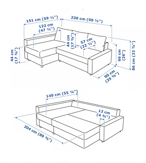 Ecksofa Friheten (Ikea) 230x151x44 (bxtxh) Bild 4