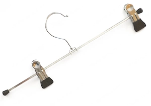 20 Stk. Kleiderbügel 30 cm mit gummierten Klammern Bild 3