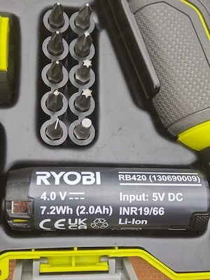 Ryob  Akku Schrauber 4 V Bild 3