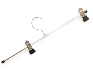 20 Stk. Kleiderbügel 40 cm mit gummierten Klammern Bild 2