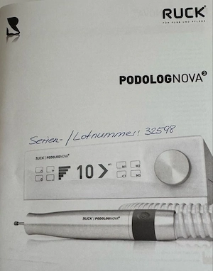 RUCK PODOLOG NOVA 3 Fusspflegegerät mit neuem Handstückmotor Bild 4