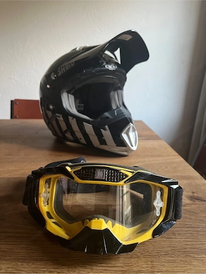 Mopedhelm, Crosshelm, Shiro, Mopedbrille Bild 4