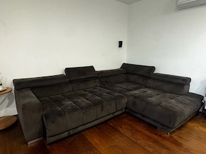 Großes Ecksofa mit elektrischer Sitztiefenverstellung Bild 5