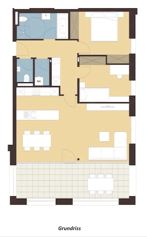 Moderne 3-Zimmer-Wohnung mit großem Balkon Bild 4