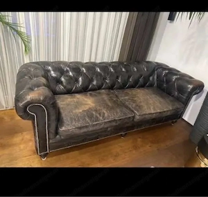1x Chester Echt Ledersofa