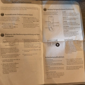 Sony IC Recorder Digitales Diktiergerät Aufnahmegerät digitaler Sprachrekorder Bild 7