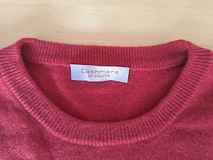 Kaschmir Pullover Rot Herren Grösse 48 Bild 3