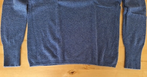 Markenpullover "malo" 100% Kaschmir Azurblau Herren Gr. 46 Bild 3