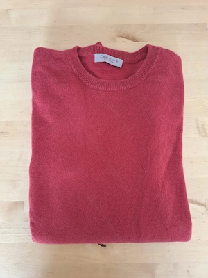 Kaschmir Pullover Rot Herren Grösse 48