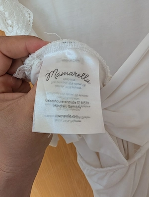 Wunderschöner Umstands-Brautbody aus Spitze von Mamarella   Gr. M Bild 5