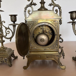Prachtvolle französische Kaminuhr um 1890 1900 Bild 3