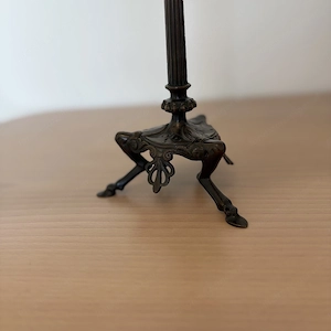 Empire Klassizismus Kerzenleuchter aus Bronze um 1820 1830 Bild 3