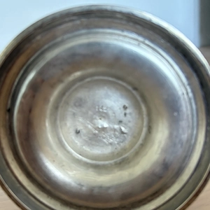 Historischer Kerzenständer silber  versilbert punziert Bild 4
