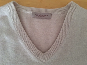 Kaschmir Pullover Weiss Herren Gr. 48 Bild 4