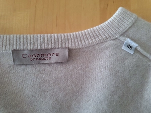 Kaschmir Pullover Weiss Herren Gr. 48 Bild 3