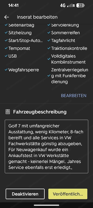 Golf 7 mit super Ausstattung und Topzustand  Bild 7