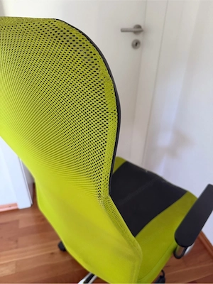Bürostuhl   Schreibtischstuhl grün-schwarz (Mesh) Bild 2