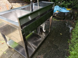 Edelstahl Waschbecken  Bild 3