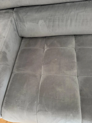 Ecksofa Cosana grau mit manueller Vorziehbank Bild 4