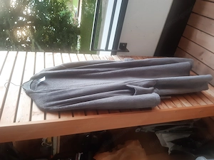 Bademantel grau Größe M Bild 2