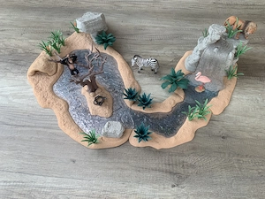 Schleich - große Wasserstelle mit Wasserfall Bild 5