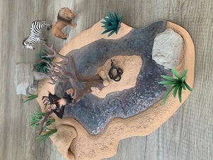 Schleich - große Wasserstelle mit Wasserfall Bild 2