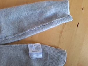 Kaschmir Pullover Silbergrau Herren Gr. M Bild 4