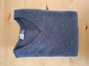 Kaschmir Pullover Lavagrau Herren Gr. M Bild 5