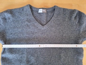 Kaschmir Pullover Lavagrau Herren Gr. M Bild 4