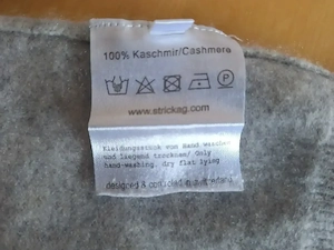 Kaschmir Pullover Silbergrau Herren Gr. M Bild 3